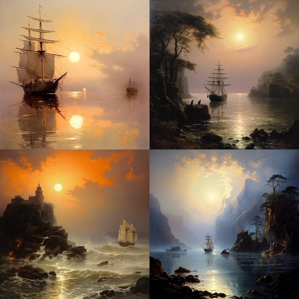 Robert Swain Gifford style, Midjourney V5.2, render 1 of 4