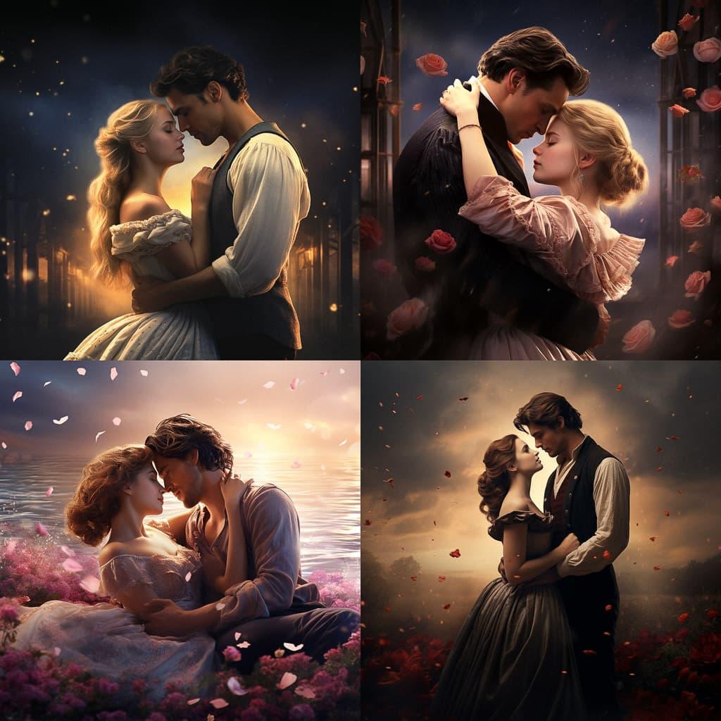 Romance movie style, Midjourney V5.2, render 1 of 4