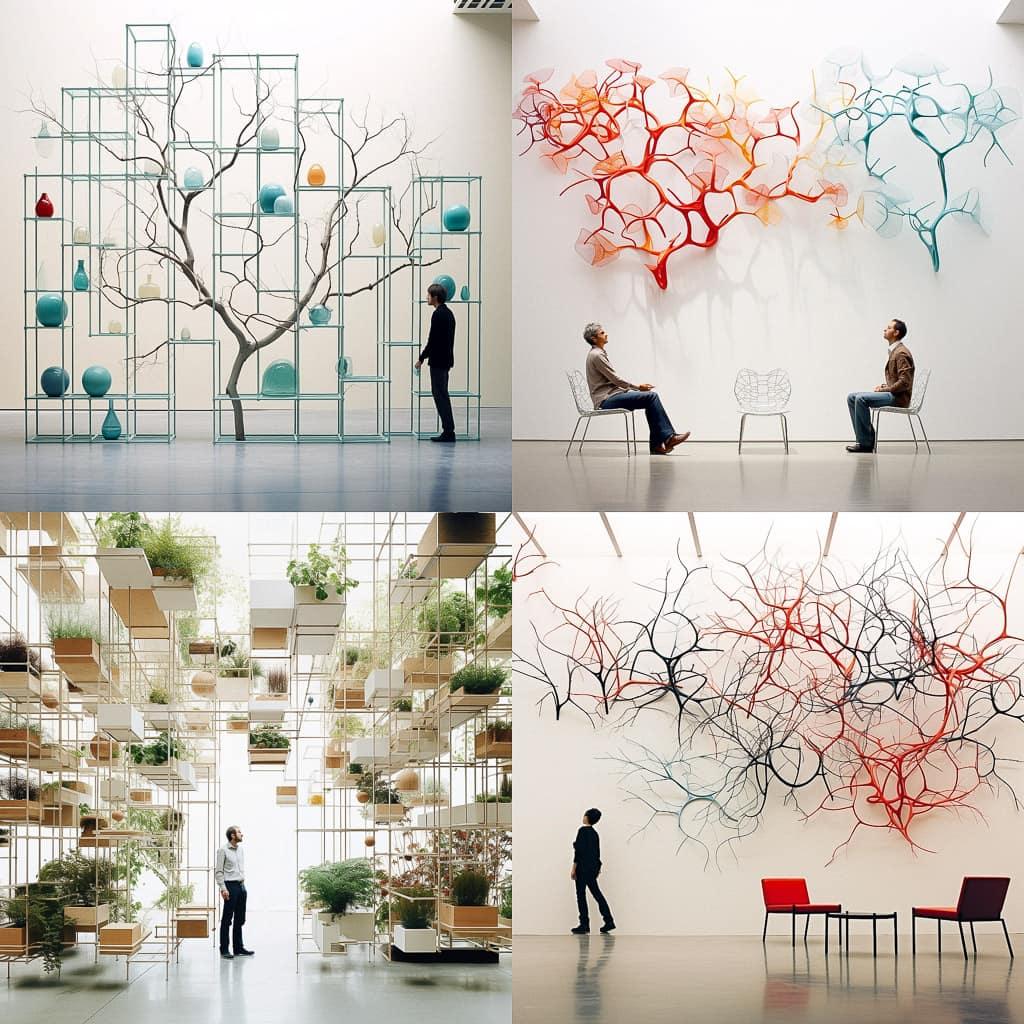 Ronan and Erwan Bouroullec style, Midjourney V5.2, render 1 of 4
