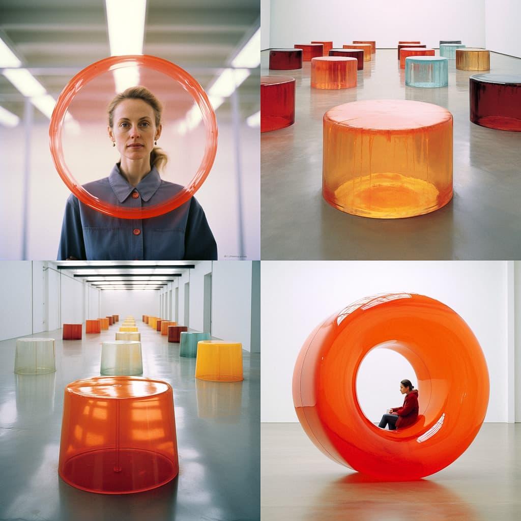 Roni Horn style, Midjourney V5.2, render 1 of 4