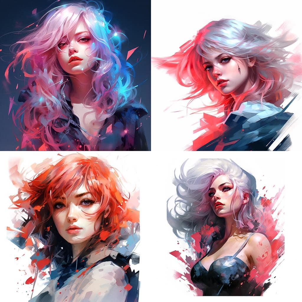 Rossdraws style, Midjourney V5.2, render 1 of 4
