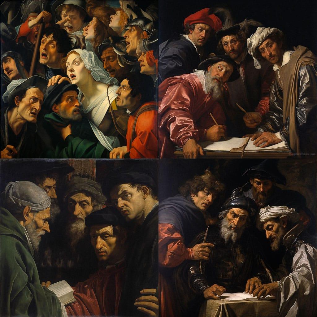Rosso Fiorentino style, Midjourney V5.2, render 1 of 4