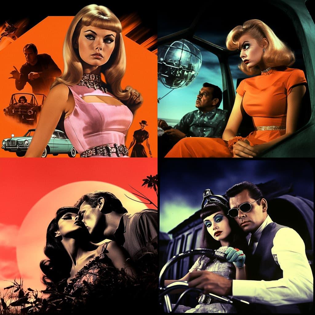 Russ Meyer style, Midjourney V5.2, render 1 of 4