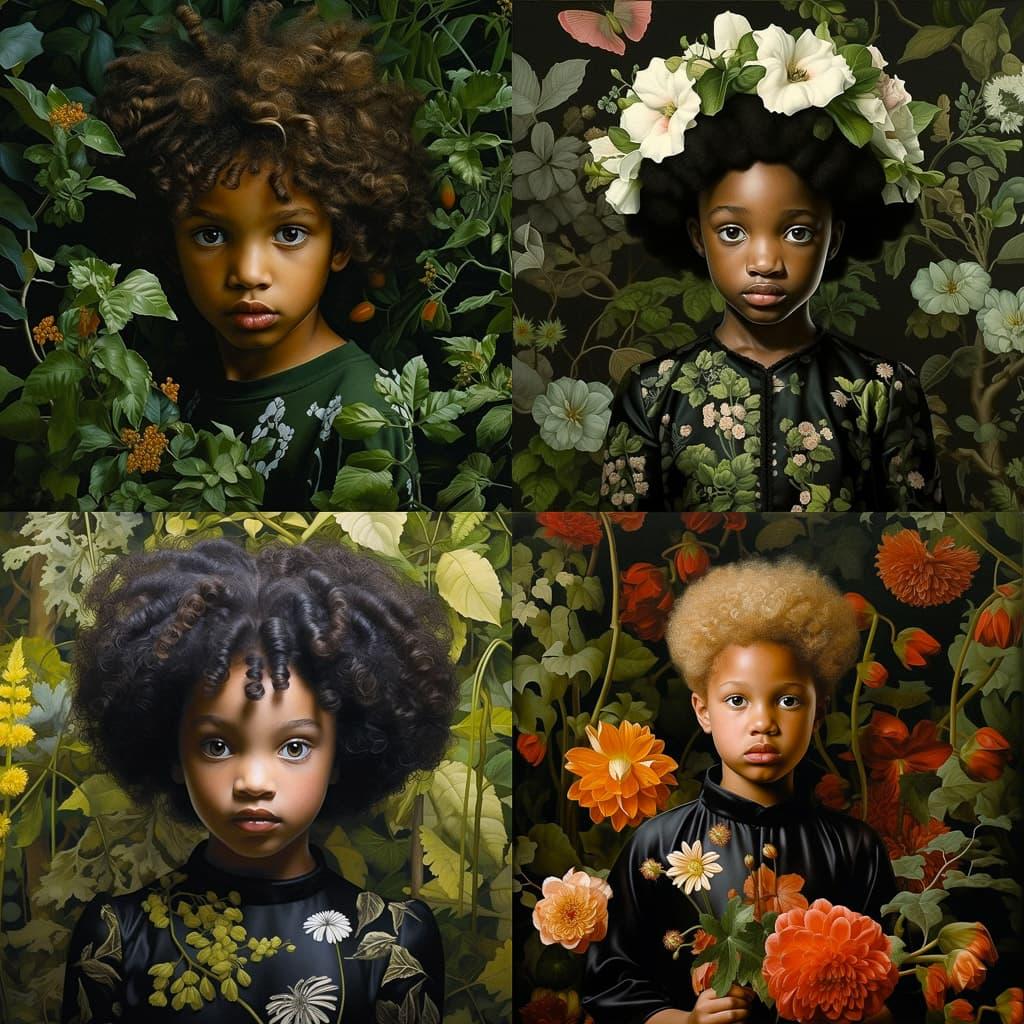Ruud van Empel style, Midjourney V5.2, render 1 of 4
