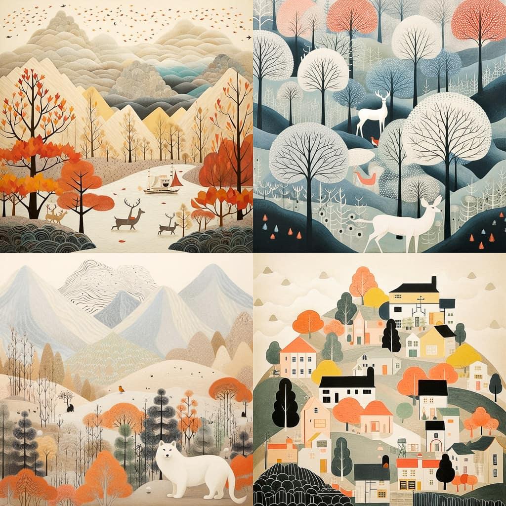 Ryo Takemasa style, Midjourney V5.2, render 1 of 4