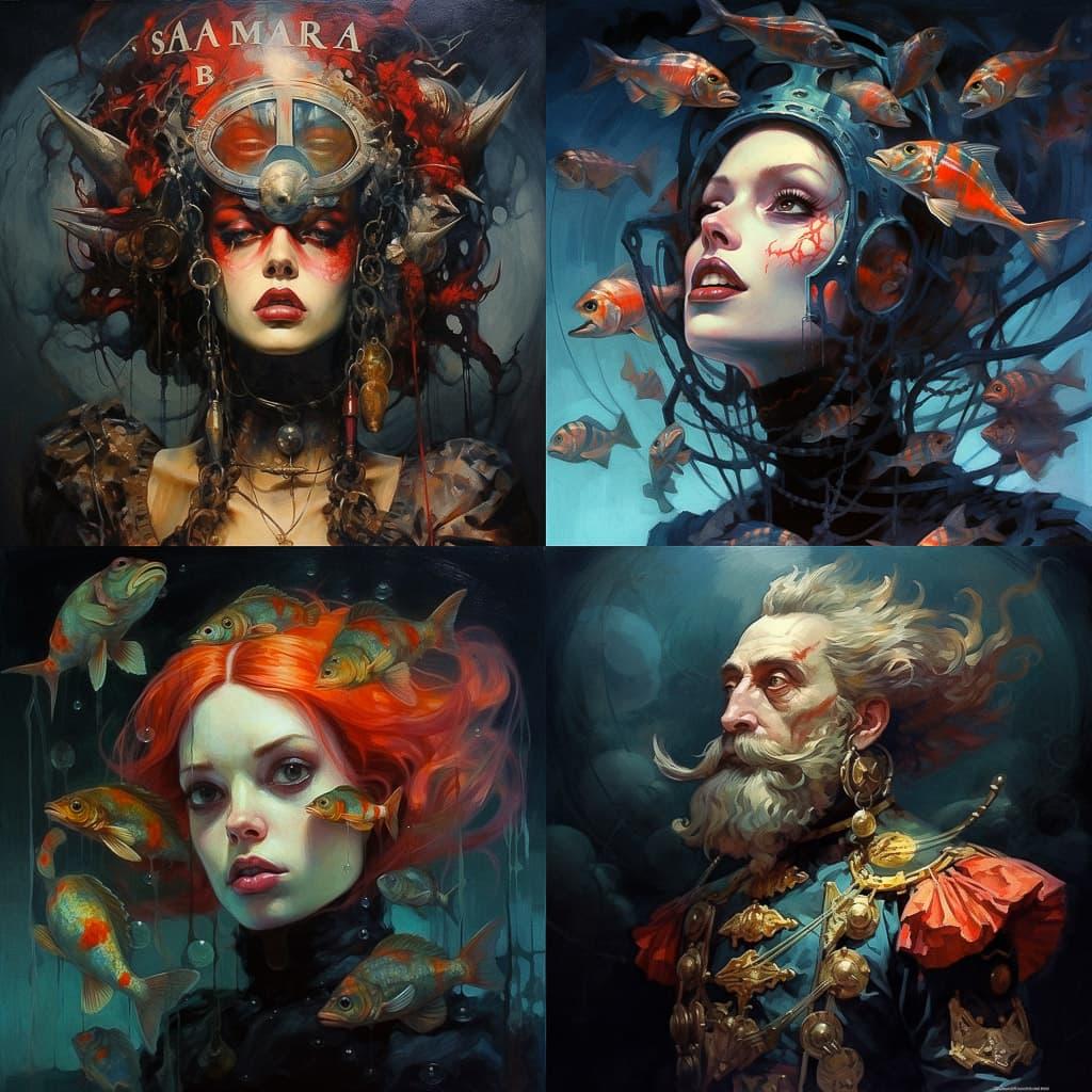 Sabbas Apterus style, Midjourney V5.2, render 1 of 4
