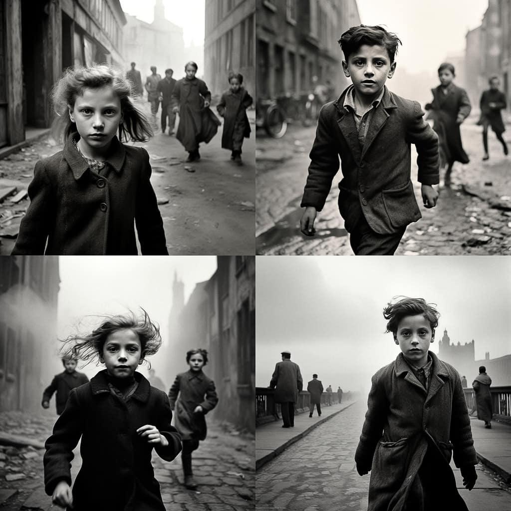 Sabine Weiss style, Midjourney V5.2, render 1 of 4