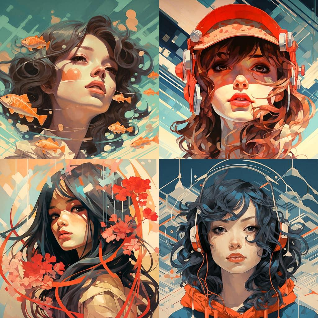 Sachin Teng style, Midjourney V5.2, render 1 of 4