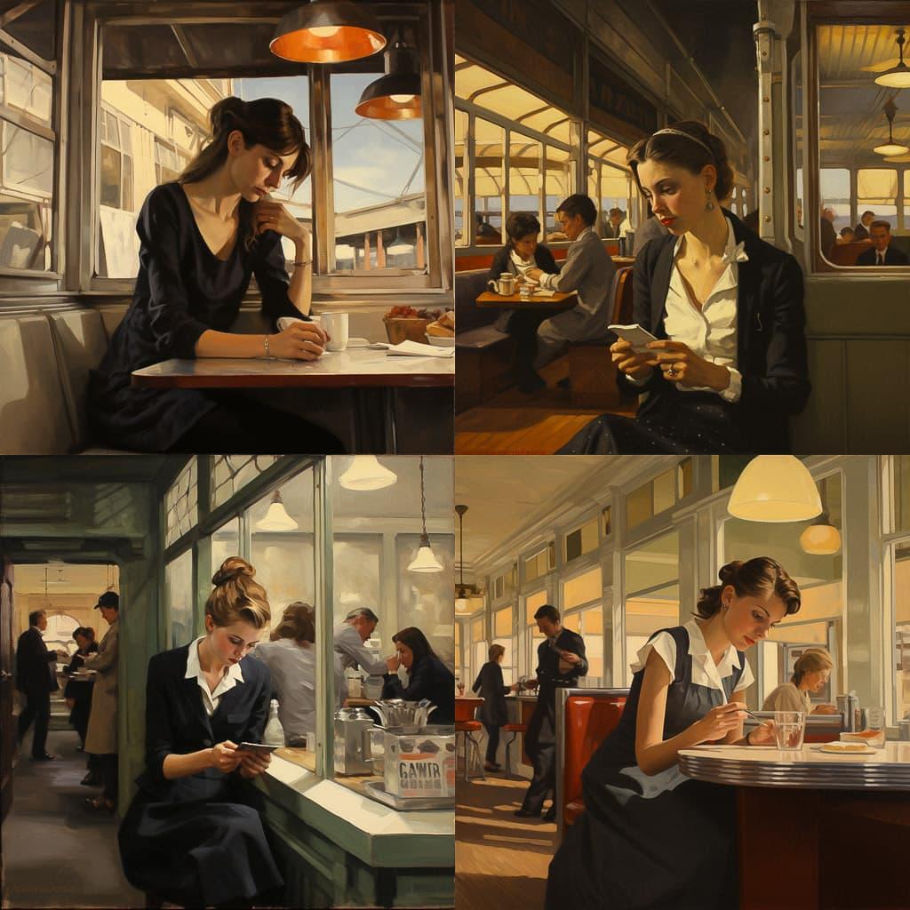 Sally Storch style, Midjourney V5.2, render 1 of 4