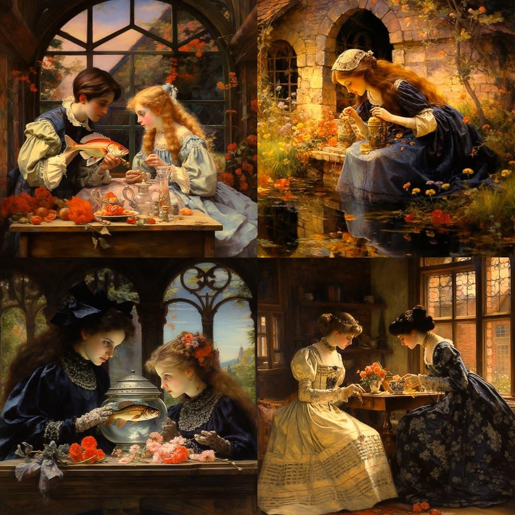 Samuel Melton Fisher style, Midjourney V5.2, render 1 of 4