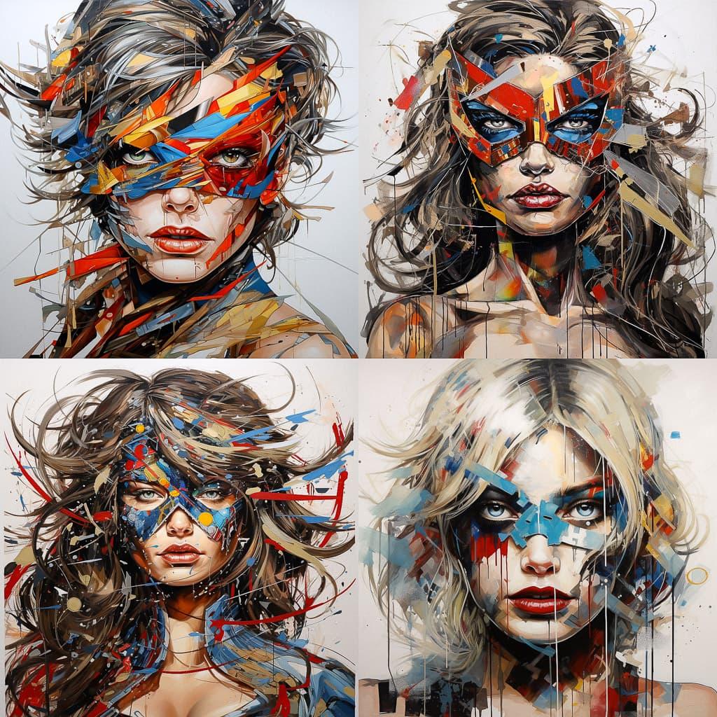 Sandra Chevrier style, Midjourney V5.2, render 1 of 4
