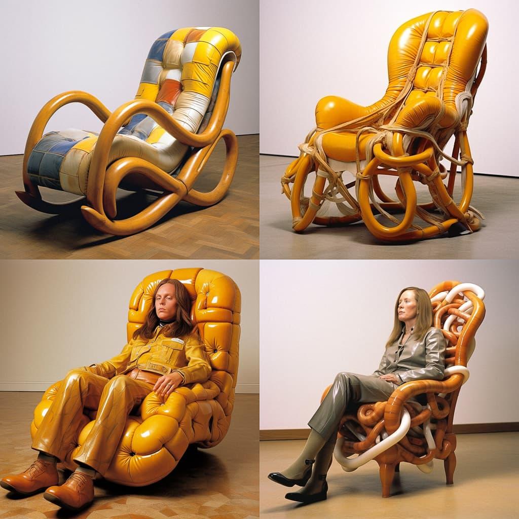 Sarah Lucas style, Midjourney V5.2, render 1 of 4
