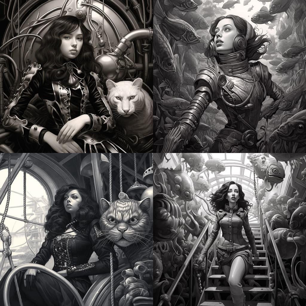 Sardax style, Midjourney V5.2, render 1 of 4