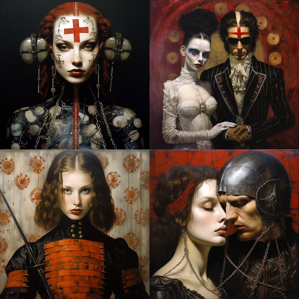 Saturno Butto style, Midjourney V5.2, render 1 of 4
