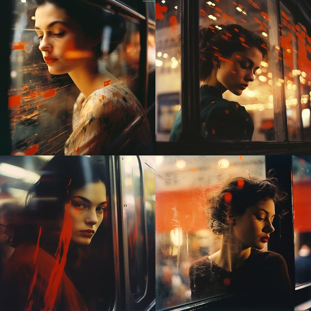 Saul Leiter style, Midjourney V5.2, render 1 of 4