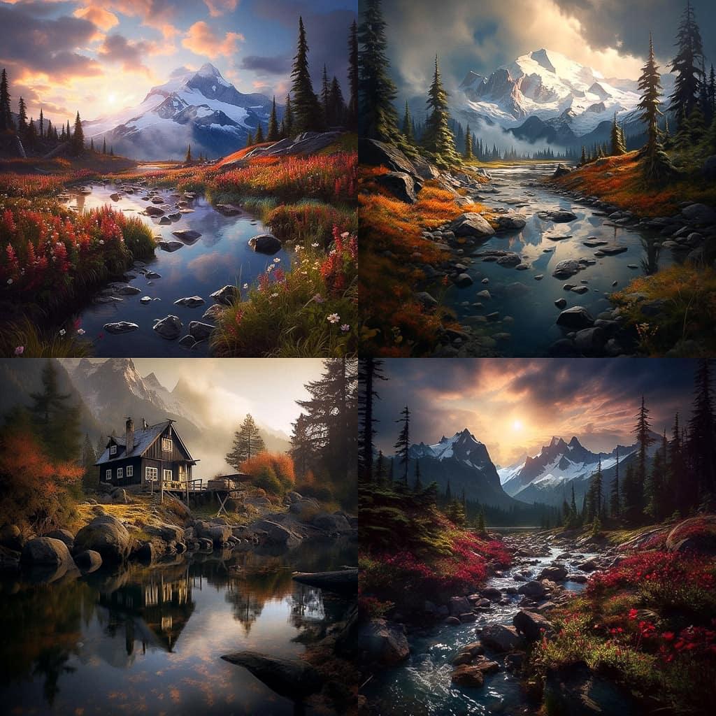 Sean Bagshaw style, Midjourney V5.2, render 1 of 4