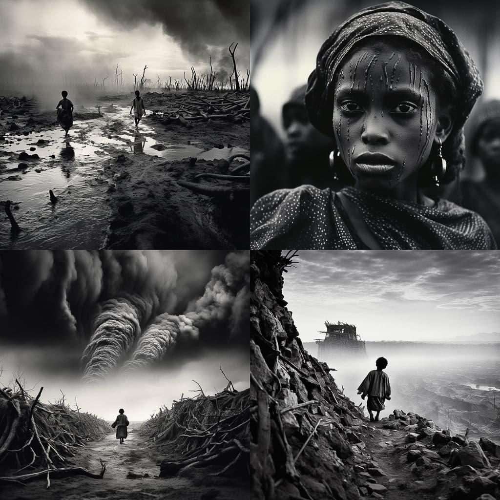 Sebastiao Salgado style, Midjourney V5.2, render 1 of 4