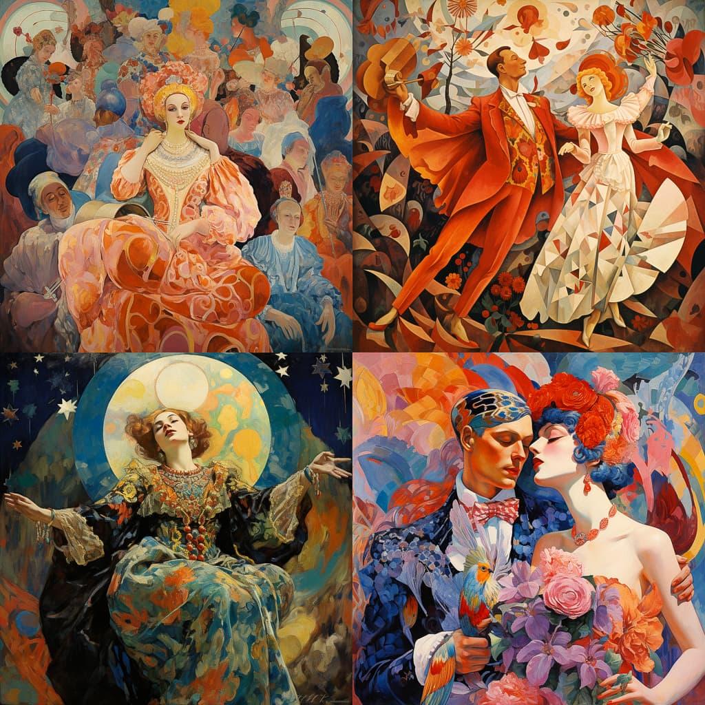 Sergei Diaghilev style, Midjourney V5.2, render 1 of 4