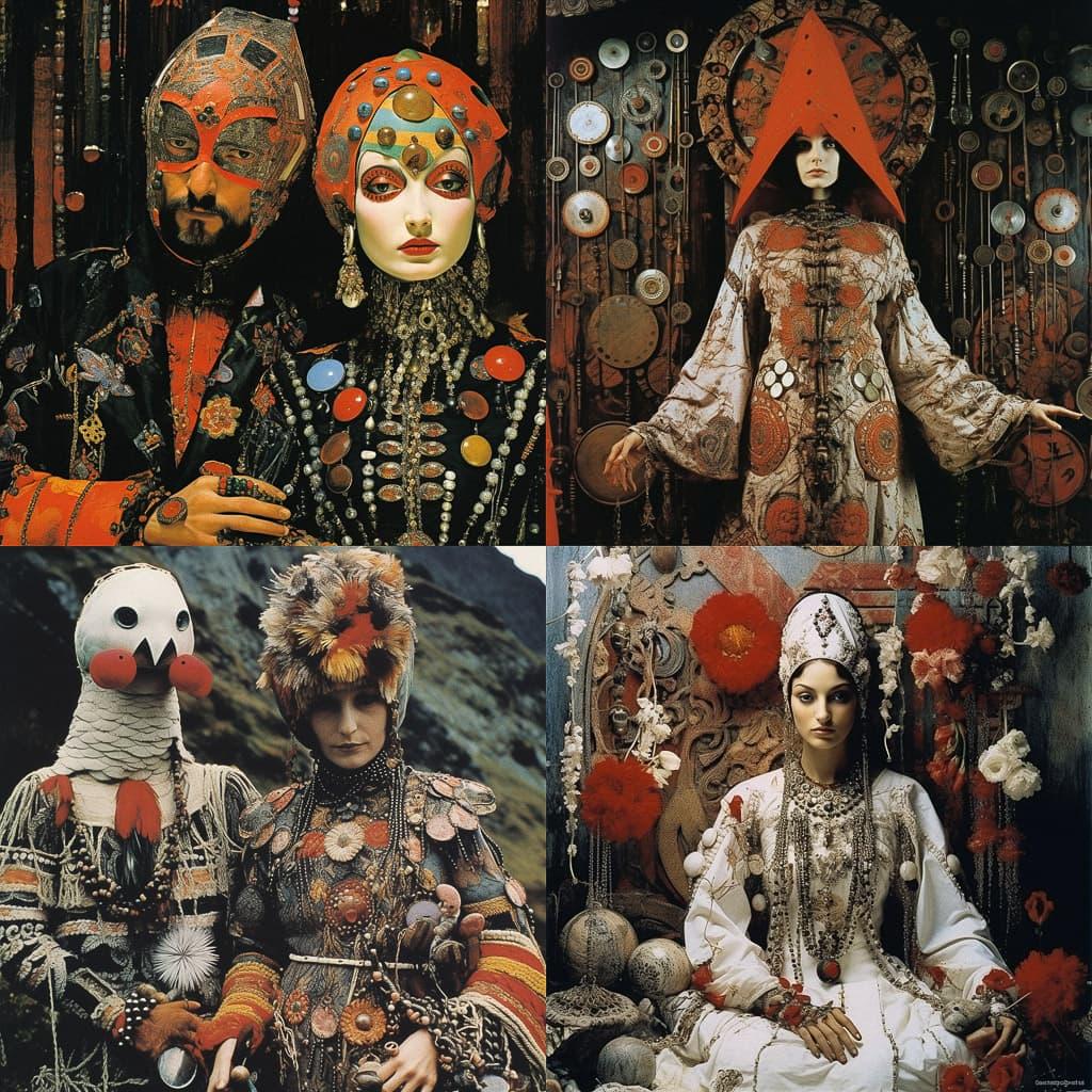Sergei Parajanov style, Midjourney V5.2, render 1 of 4