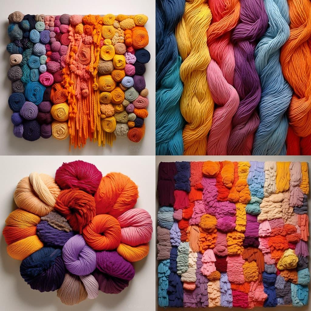 Sheila Hicks style, Midjourney V5.2, render 1 of 4