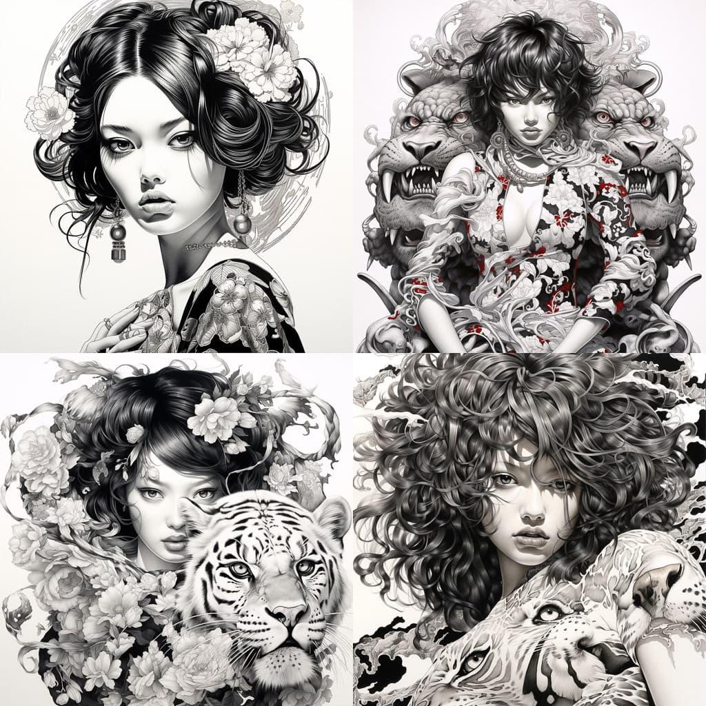 Shohei Otomo style, Midjourney V5.2, render 1 of 4