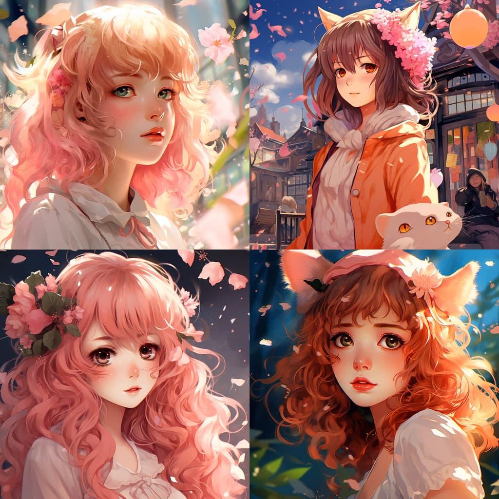 Shojo anime style style, Midjourney V5.2, render 1 of 4