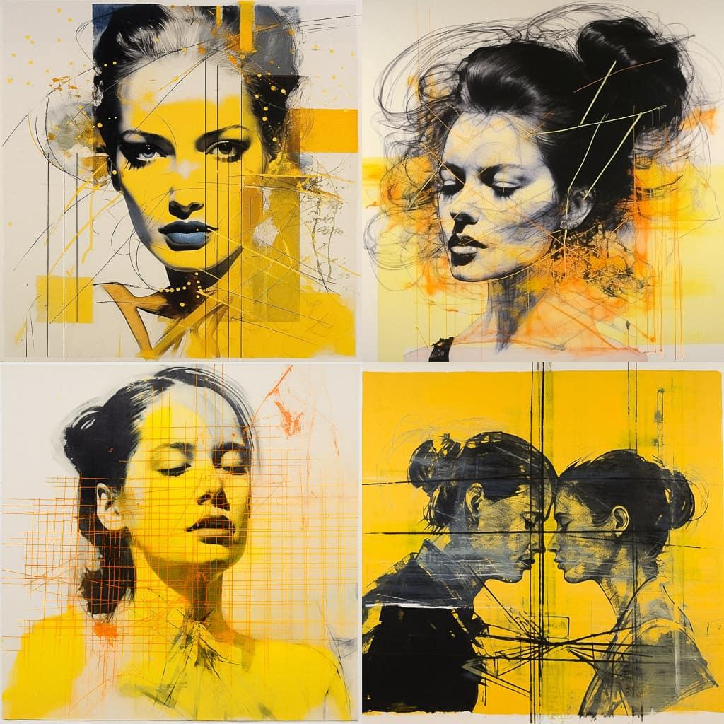 Sigmar Polke style, Midjourney V5.2, render 1 of 4