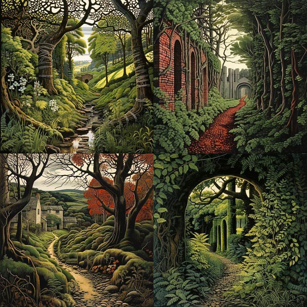 Simon Palmer style, Midjourney V5.2, render 1 of 4
