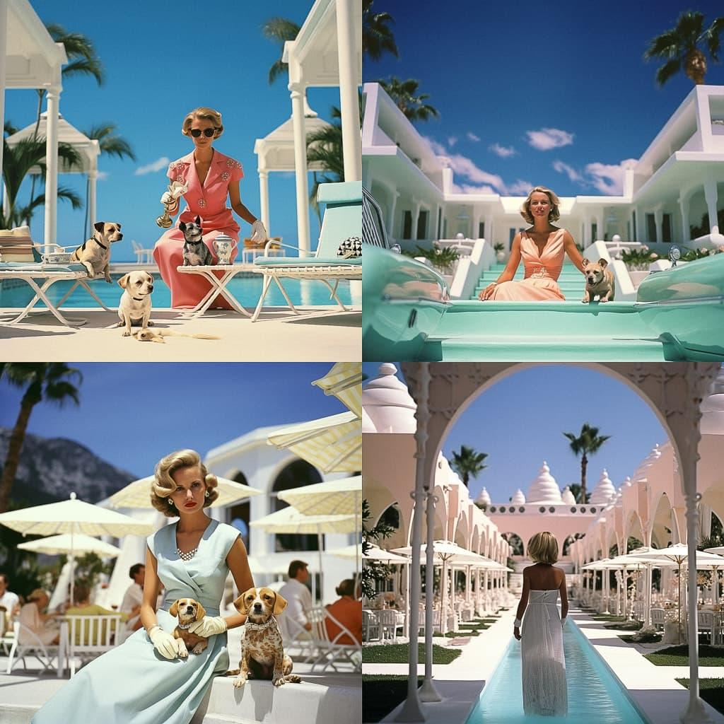 Slim Aarons style, Midjourney V5.2, render 1 of 4