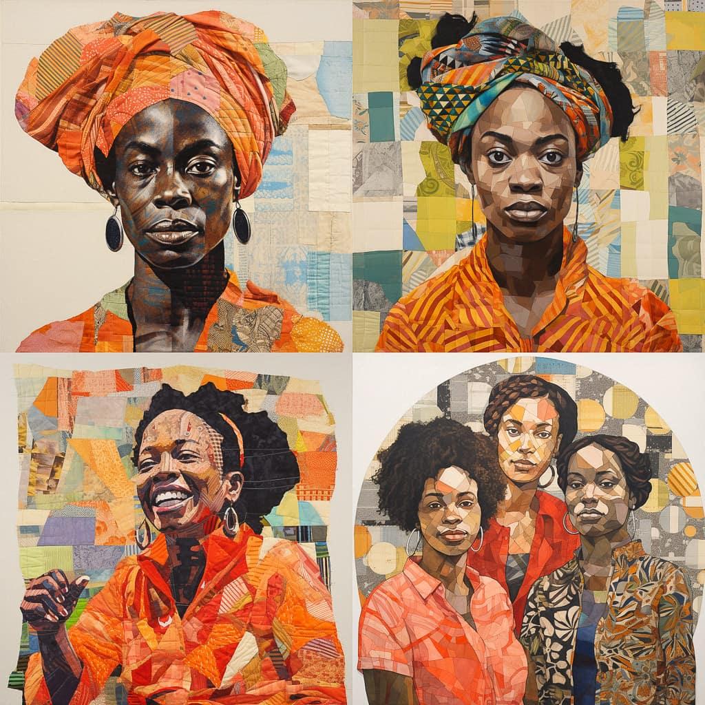 Sonia Boyce style, Midjourney V5.2, render 1 of 4