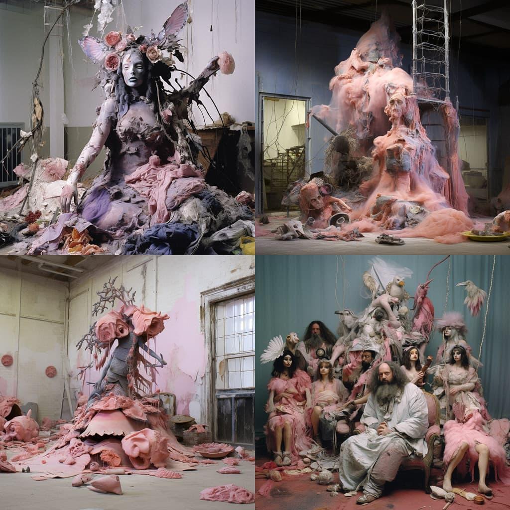 Spartacus Chetwynd style, Midjourney V5.2, render 1 of 4