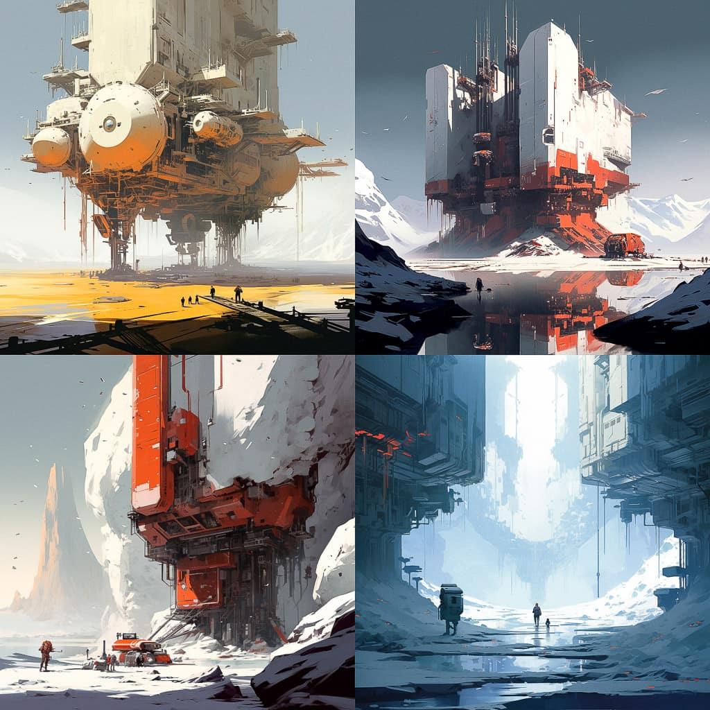 Sparth style, Midjourney V5.2, render 1 of 4