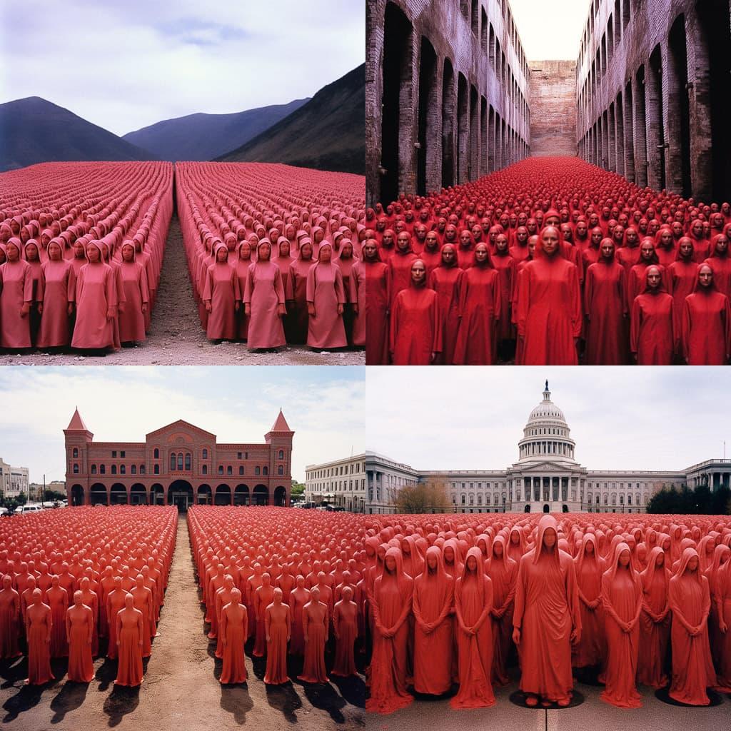 Spencer Tunick style, Midjourney V5.2, render 1 of 4