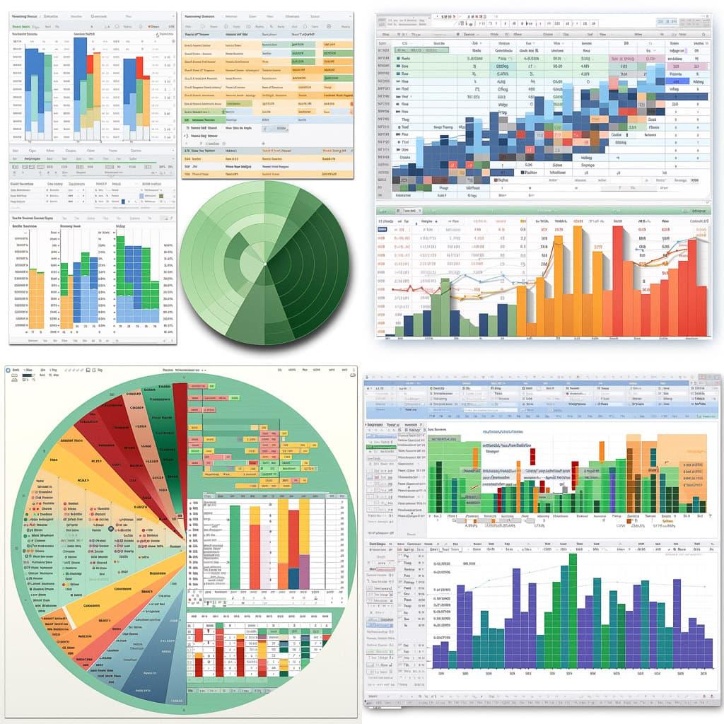 Spreadsheet style, Midjourney V5.2, render 1 of 4