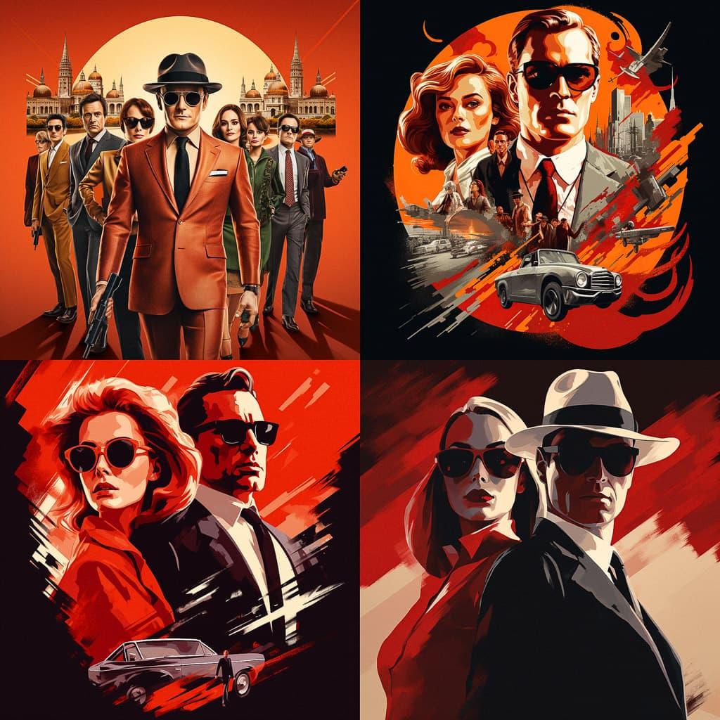 Spy movie style, Midjourney V5.2, render 1 of 4