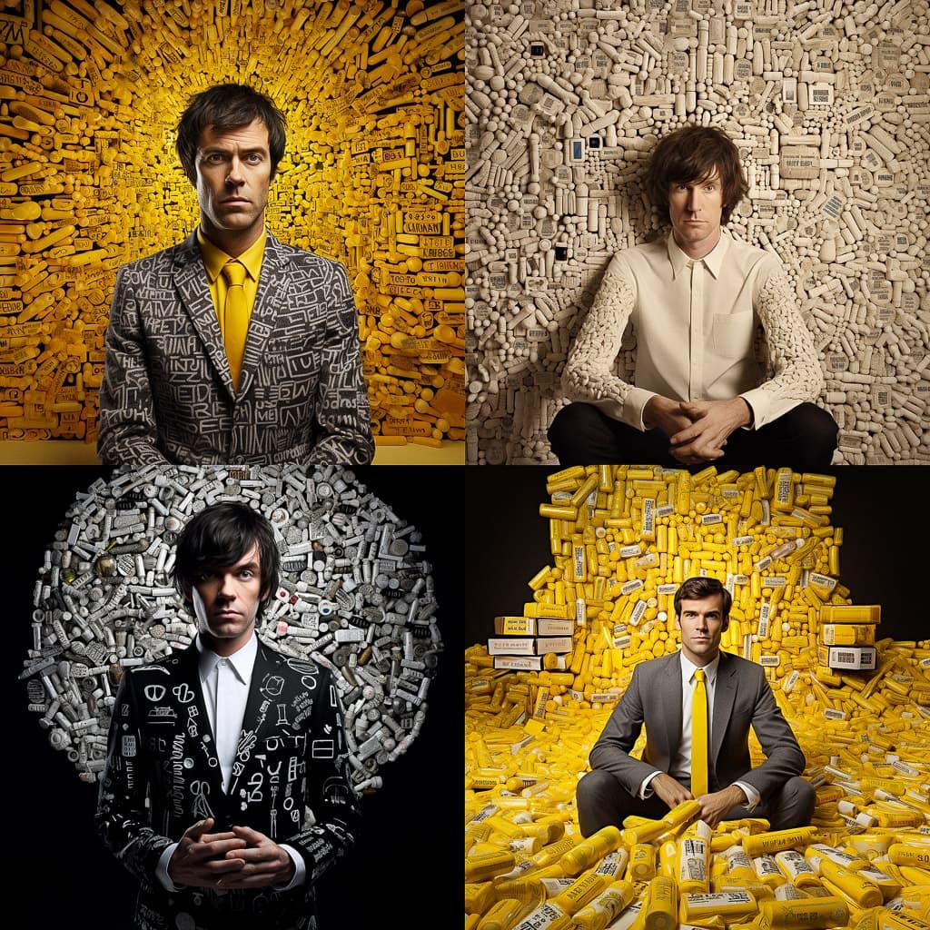 Stefan Sagmeister style, Midjourney V5.2, render 1 of 4