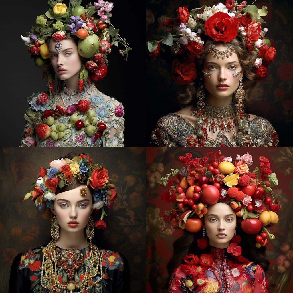Stefano Gabbana style, Midjourney V5.2, render 1 of 4