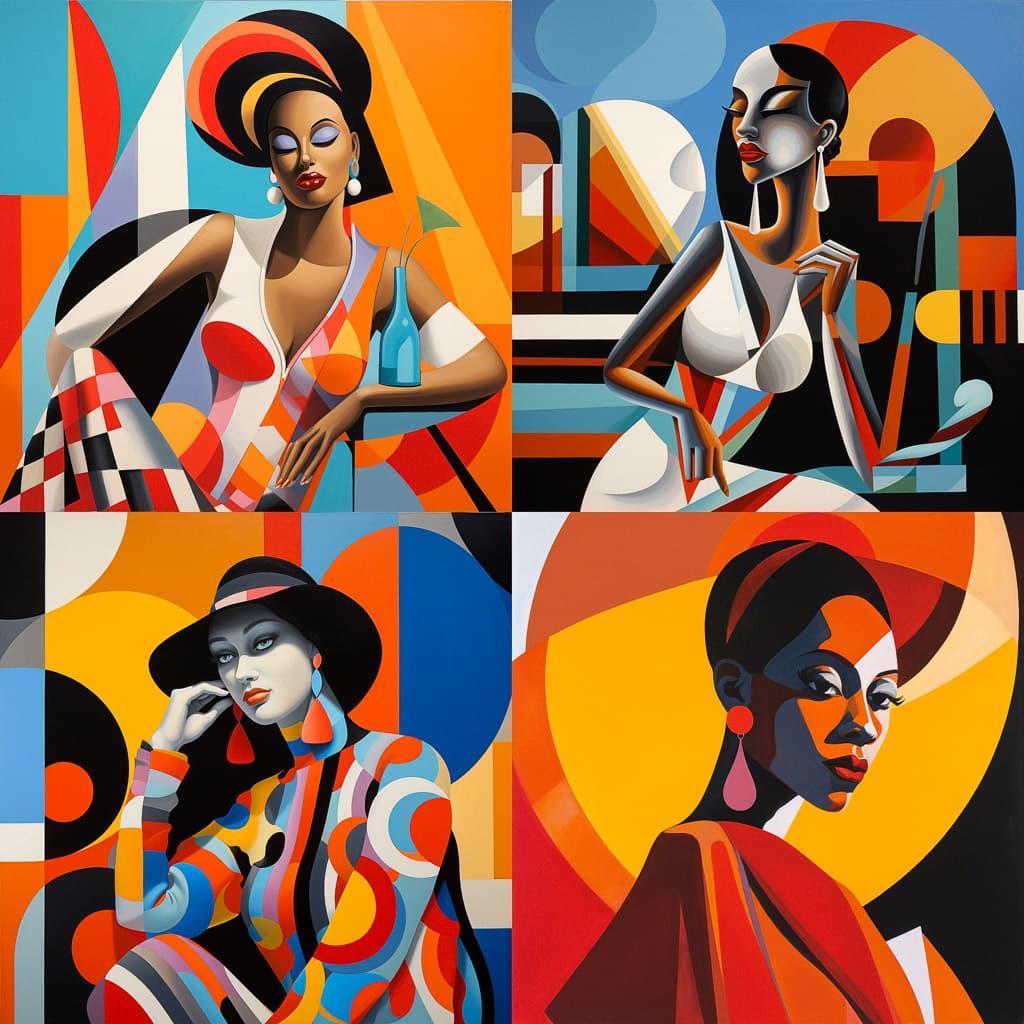 Stephen Burrows style, Midjourney V5.2, render 1 of 4