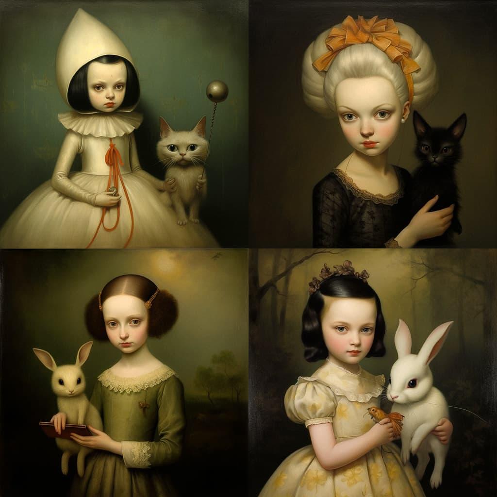 Stephen Mackey style, Midjourney V5.2, render 1 of 4