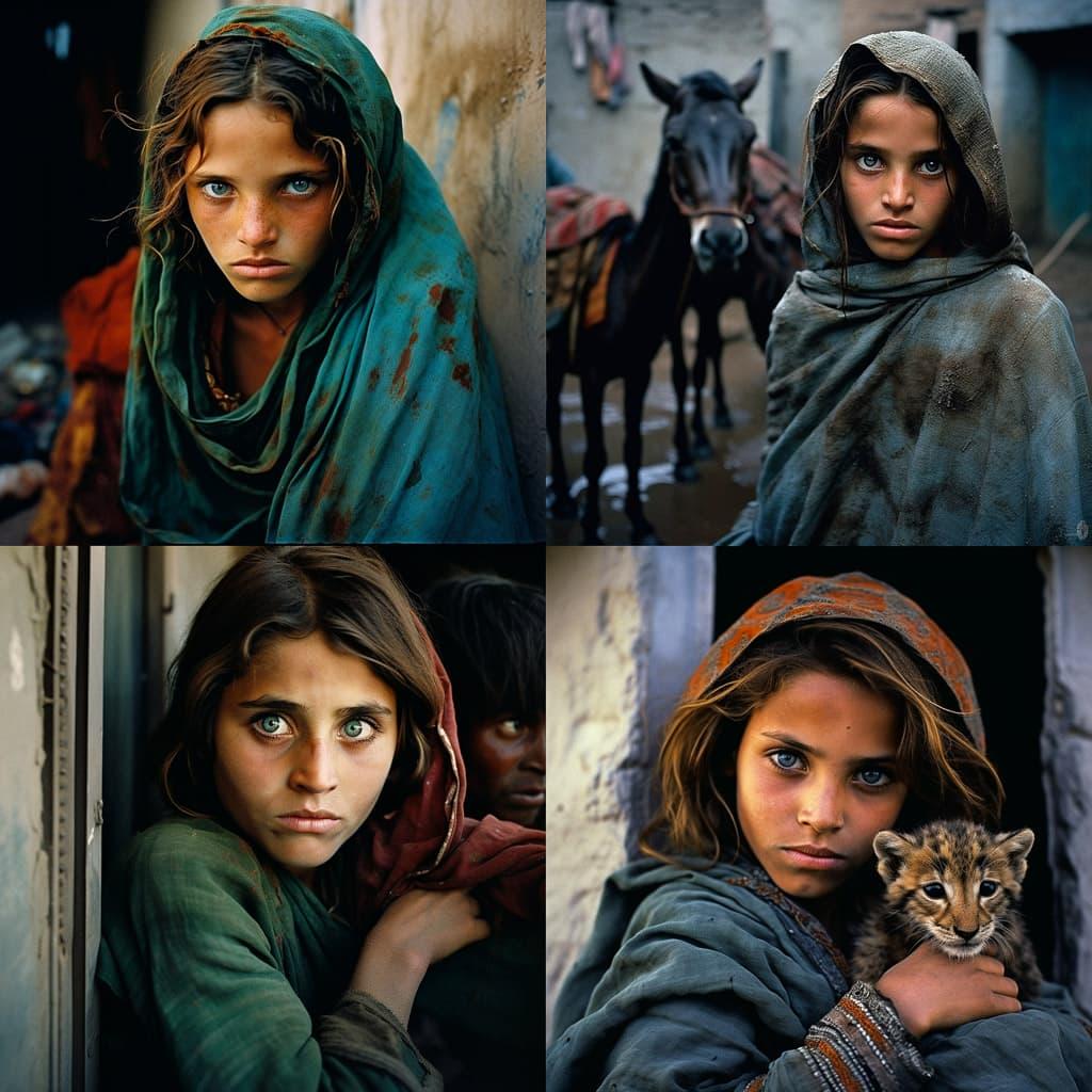 Steve McCurry style, Midjourney V5.2, render 1 of 4