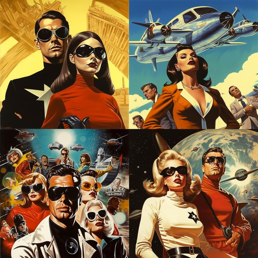 Steve Rude style, Midjourney V5.2, render 1 of 4