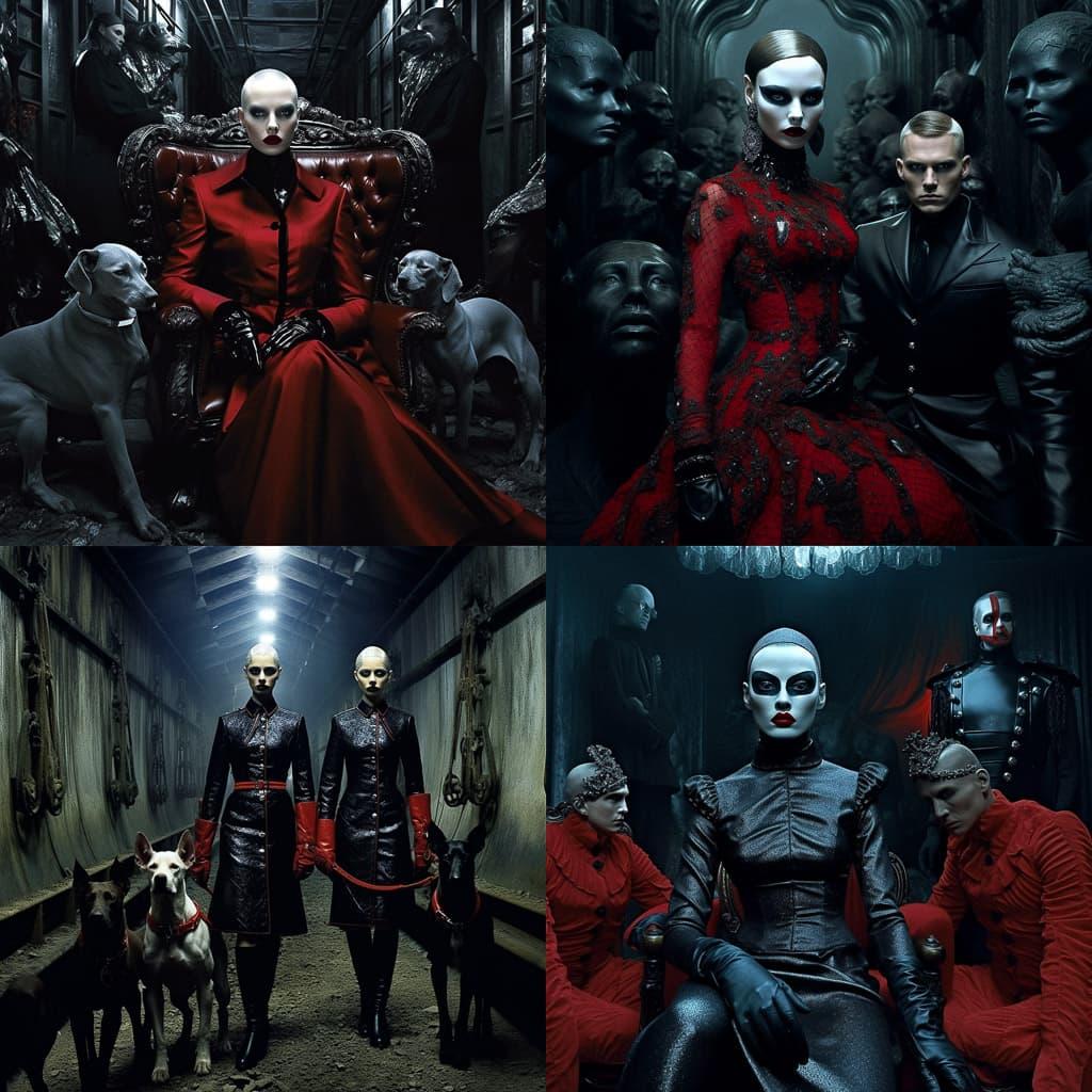 Steven Klein style, Midjourney V5.2, render 1 of 4