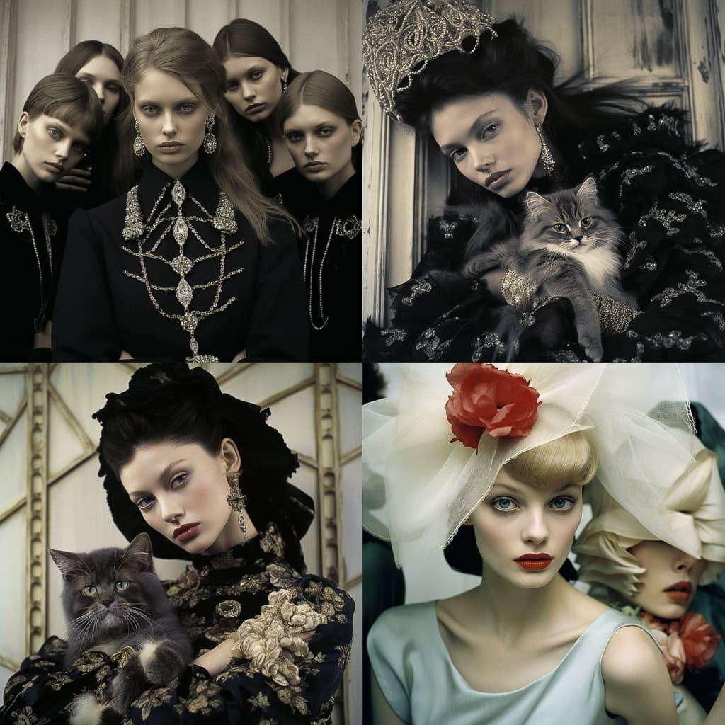 Steven Meisel style, Midjourney V5.2, render 1 of 4