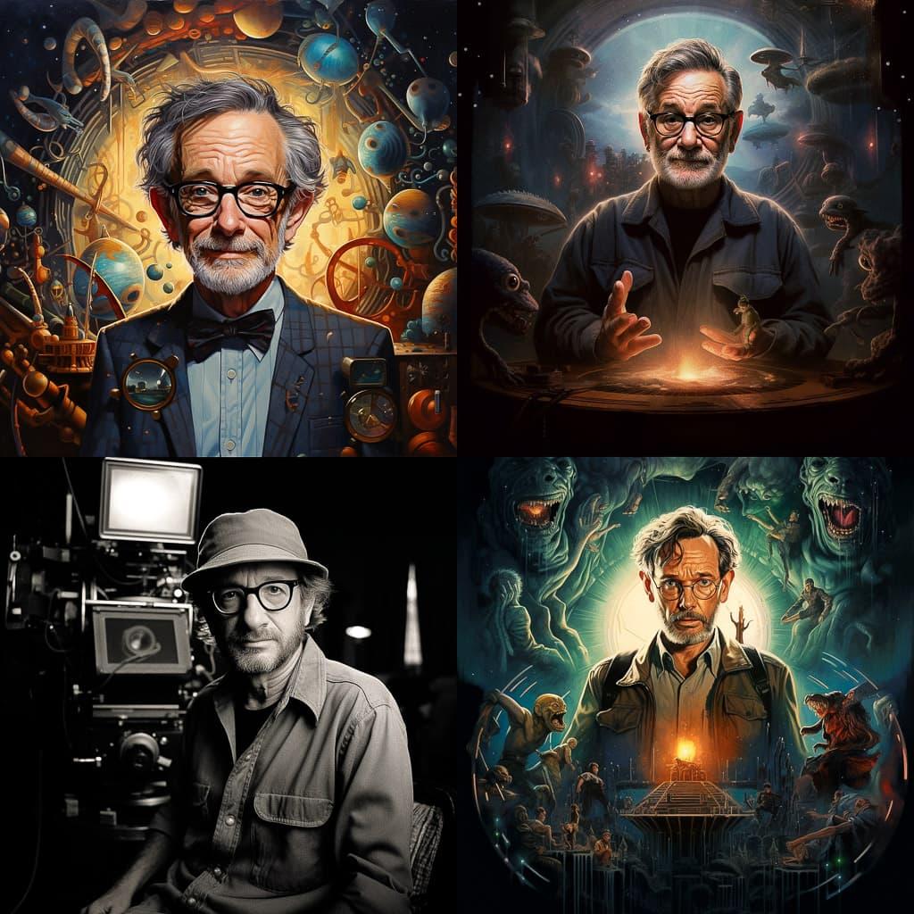 Steven Spielberg style, Midjourney V5.2, render 1 of 4