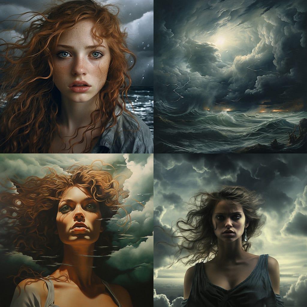 Stormy style, Midjourney V5.2, render 1 of 4