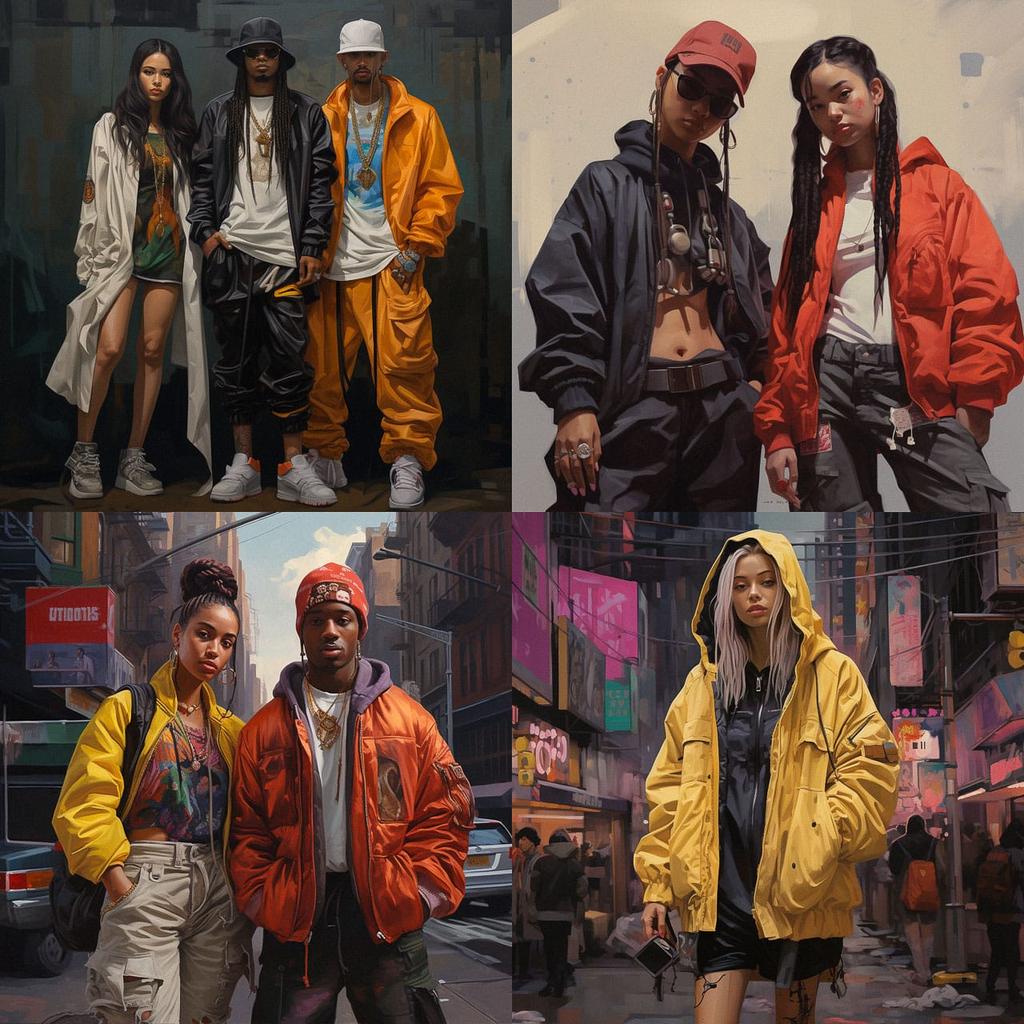Streetwear style, Midjourney V5.2, render 1 of 4