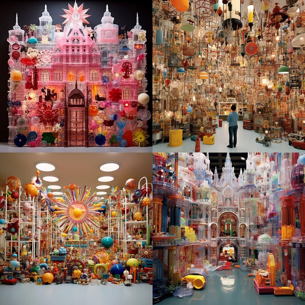 Stuart Haygarth style, Midjourney V5.2, render 1 of 4