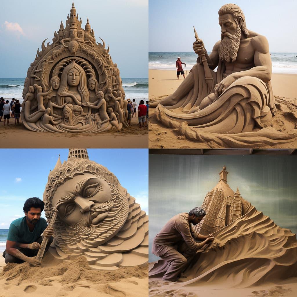 Sudarsan Pattnaik style, Midjourney V5.2, render 1 of 4