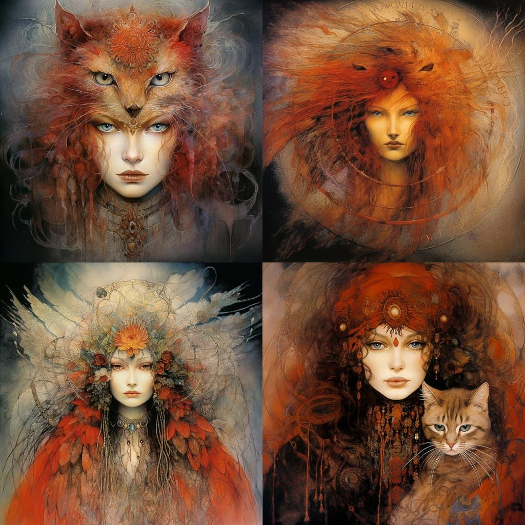 Susan Seddon Boulet style, Midjourney V5.2, render 1 of 4