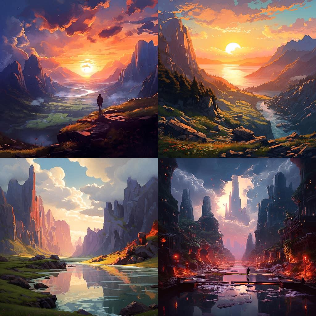 Sylvain Sarrailh style, Midjourney V5.2, render 1 of 4